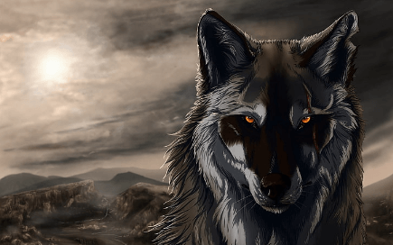 Animated:7qk_Fcwuble= Wolf Gif